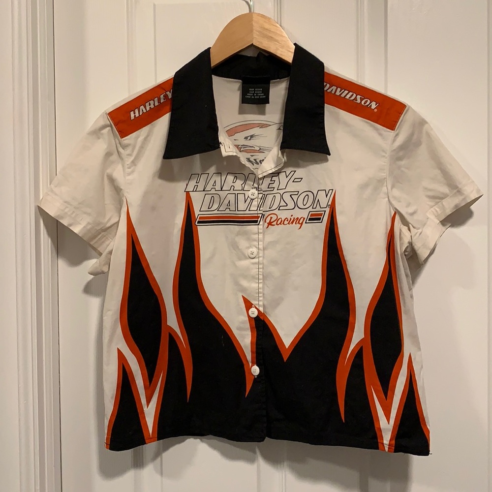 Haley Davidson button down shirt